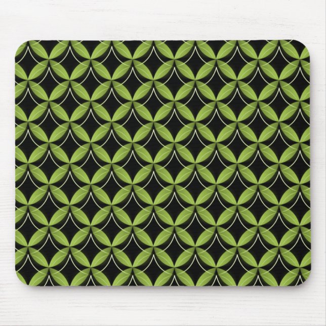 Lime Green Uptown Glam Mousepad (Front)