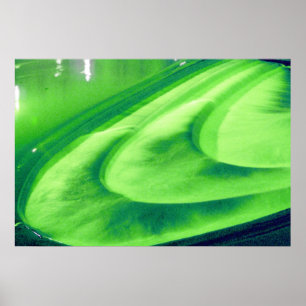 Lime Green Weir At Bath, UK Poster