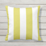 Lime Green & White Stripes Outdoor Throw Pillow<br><div class="desc">Add a splash of colour to your garden furniture with this Lime Green & White Stripes Outdoor Throw Pillow. Designed to withstand the weather come rain or shine, each outdoor pillow is made from UV and mildew resistant polyester. Perfect for indoors as well! Different size and fabric options available to...</div>