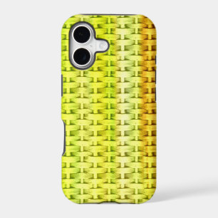 Lime green wicker retro graphic design