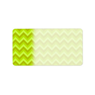 Lime Green Zig Zag Pattern. Label
