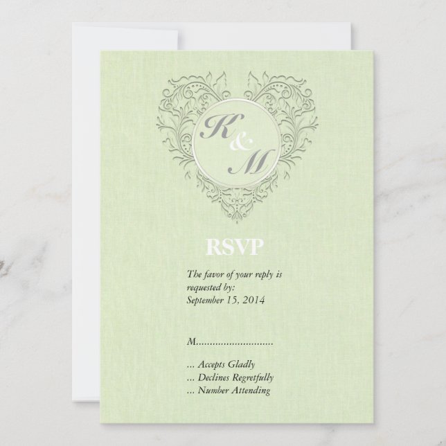 Lime HeartyChic Invitation (Front)