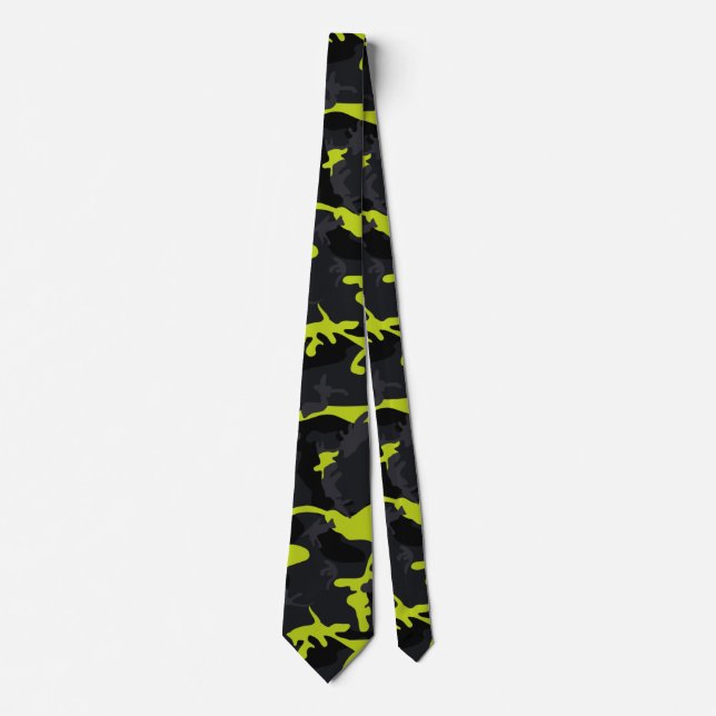 Lime Highlights Camo Tie (Front)