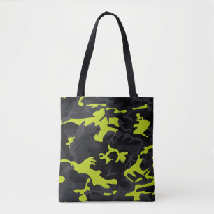 Lime Highlights Camo Tote Bag