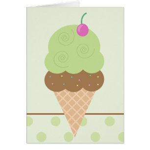 Lime Ice Cream Cone