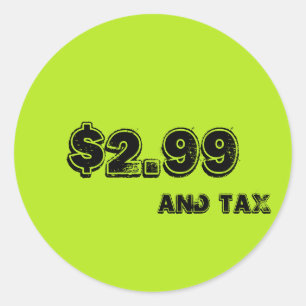 Lime Label With Tax