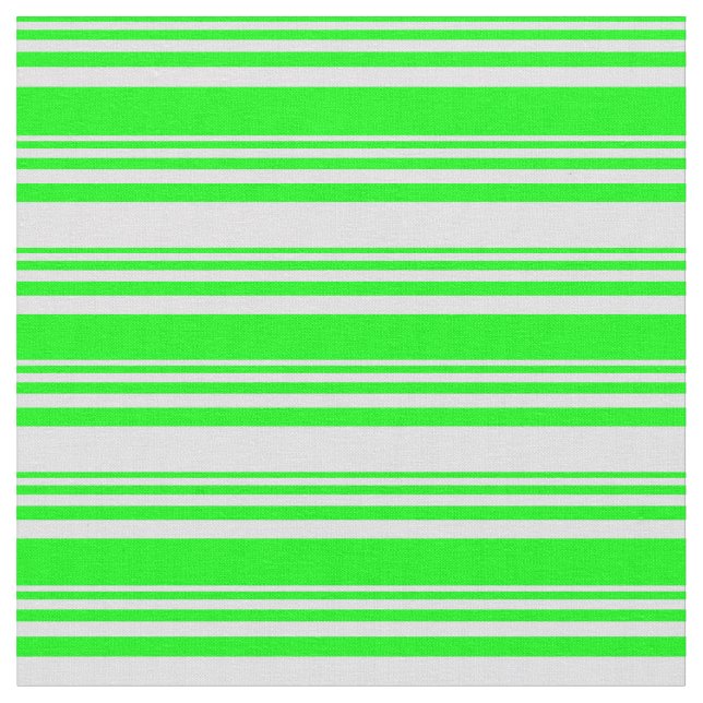 Lime & Lavender Coloured Lined/Striped Pattern Fabric (Close Up)