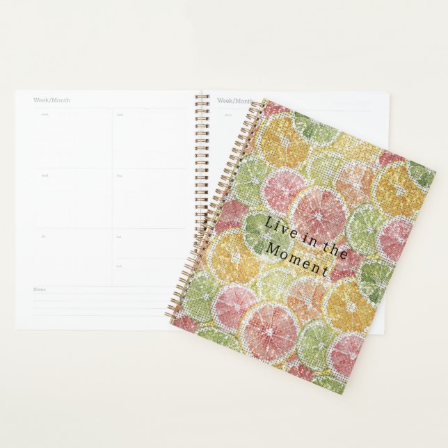 Lime Lemon Orange Grapefruit Fruit Sparkle  Planner (Display)