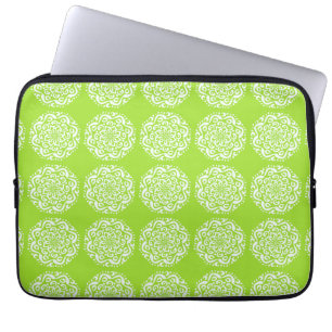Lime Mandala Laptop Sleeve