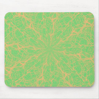 Lime Maze Mouse Pad