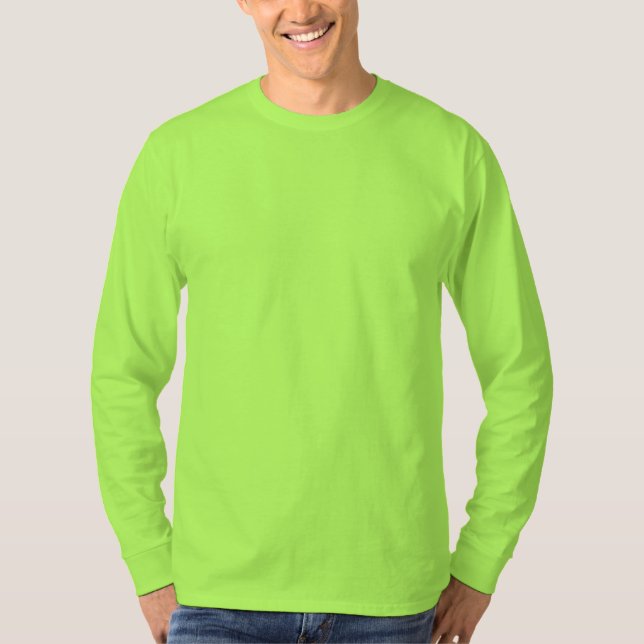 Lime Men's Basic Long Sleeve T-Shirt (Front)