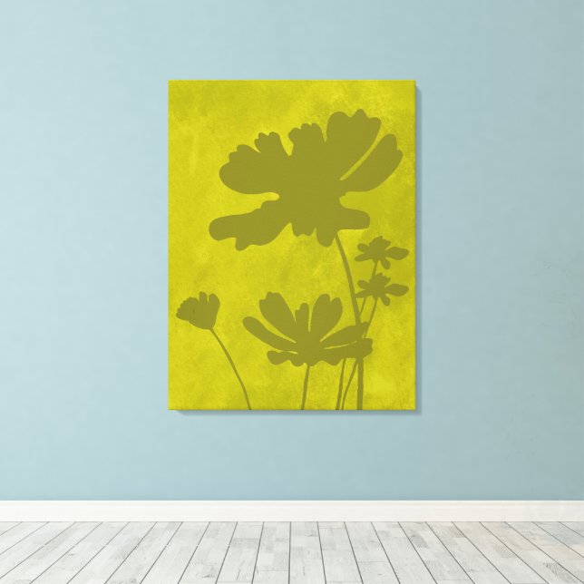 Lime Modern Artistic Floral Nature Home Decor   (Insitu(Wood Floor))