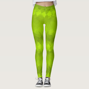 Lime Modern Geometric Pattern Leggings