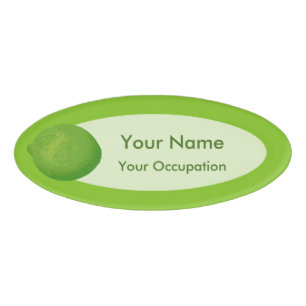 Lime Name Tag