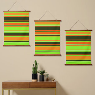 Lime, Orange, & Tangerine Triple Wall Tapestry Set