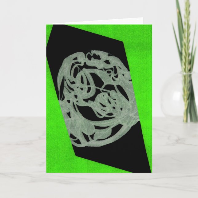 Lime Orgin Greeting Card (Front)
