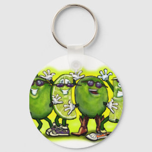 Lime Party Key Ring