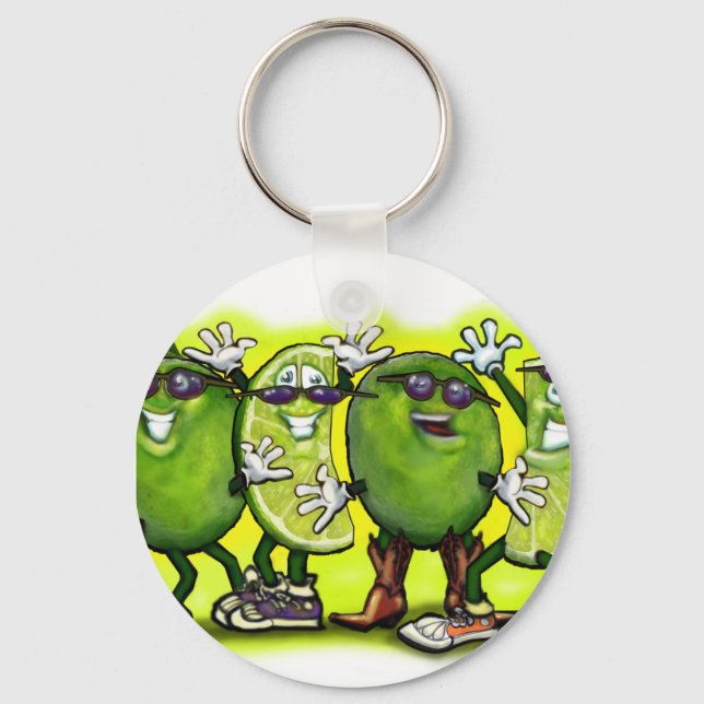 Lime Party Key Ring (Front)