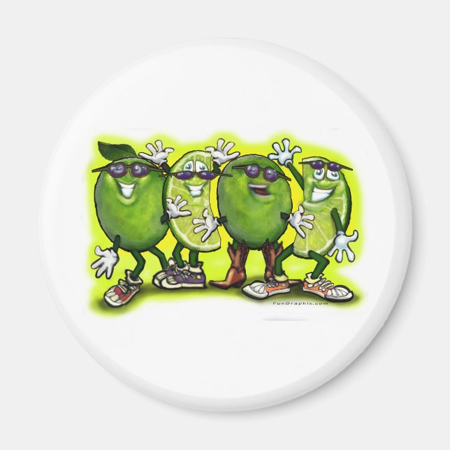 Lime Party Magnet (Front)
