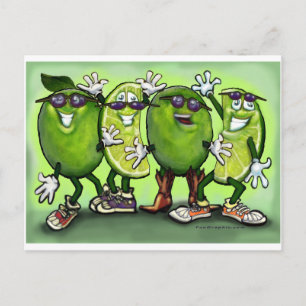 Lime Party Postcard