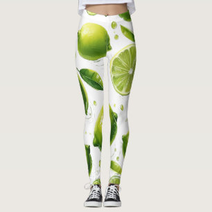 Lime Pattern Leggings