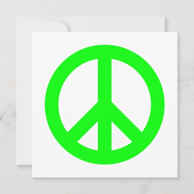 Lime Peace Symbol (Front)