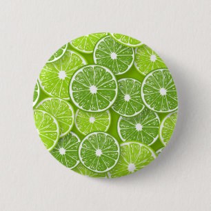 Lime pop 6 cm round badge