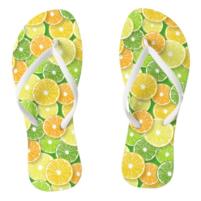 Lime pop jandals (Footbed)