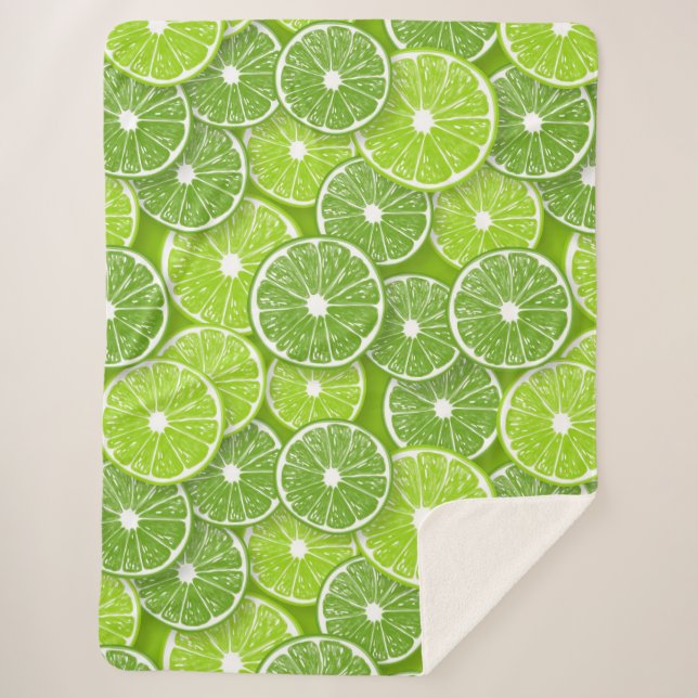 Lime pop sherpa blanket (Front)