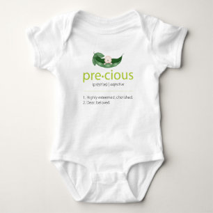 Lime "Precious" Pea-in-a-Pod Baby Tee