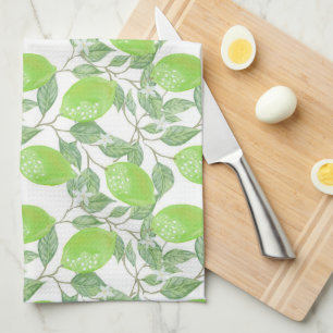 Lime Print Tea Towel