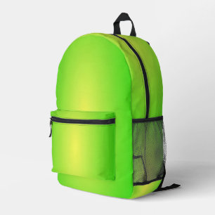 Lime Printed Backpack