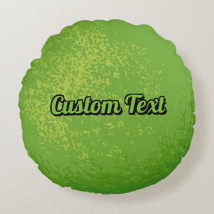Lime Round Cushion