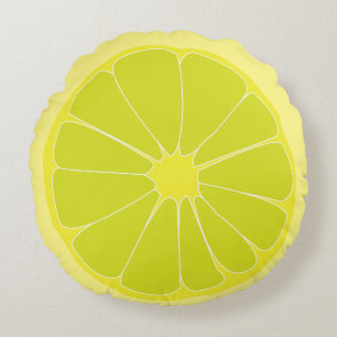 Lime Round Cushion