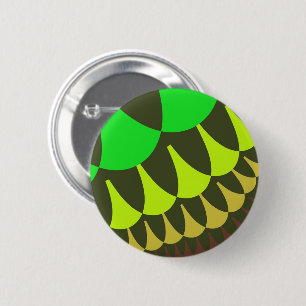 Lime Scales 6 Cm Round Badge