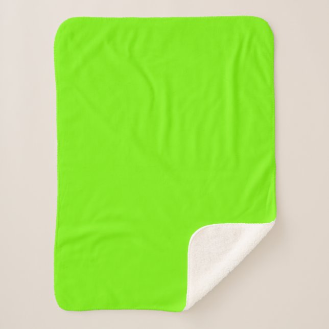 Lime Sherpa Blanket (Front)
