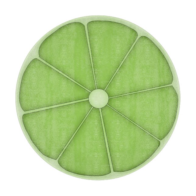 Lime slice citrus cutting board (Front)