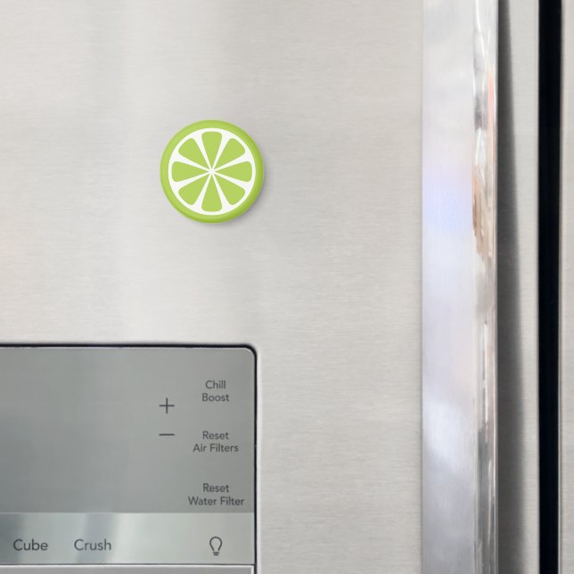 Lime Slice Green Summer Fruit Magnet (In Situ (Fridge))