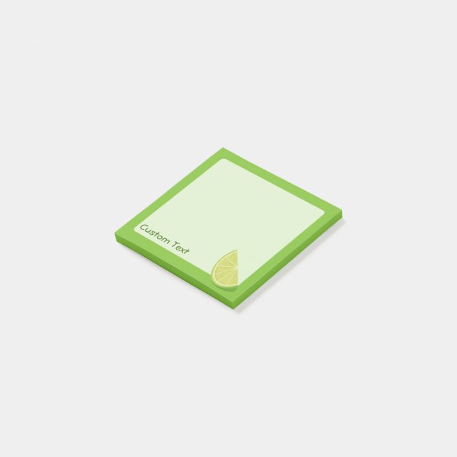 Lime Slice Post-it Notes (Angled)