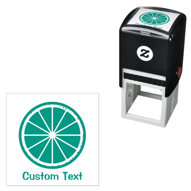 Lime Slice Self-inking Stamp (In Situ)