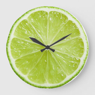 lime slice wall clock
