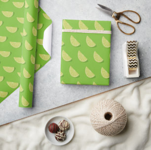 Lime Slice Wrapping Paper