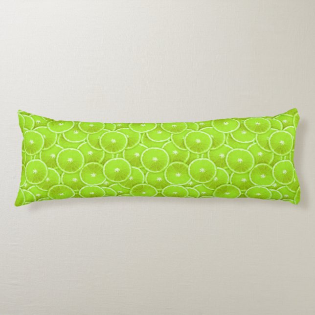 Lime slices body cushion (Front)