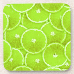 Lime slices coaster