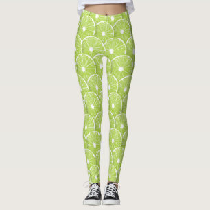 Lime slices leggings