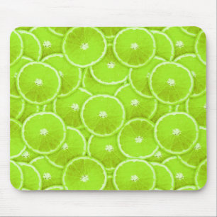 Lime slices mouse pad