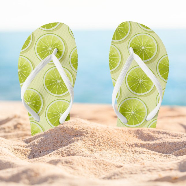 Lime Slices on Light Yellow Jandals (Creator Uploaded)