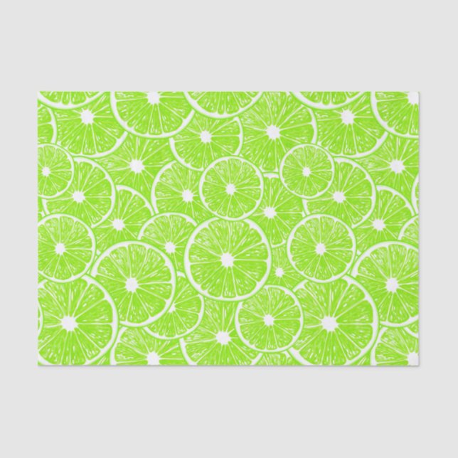 Lime slices pattern tissue paper (Front)