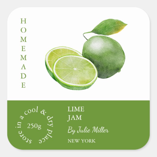 Lime Small Business Label (Front)