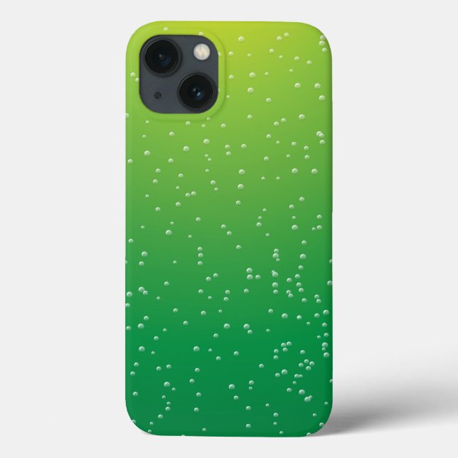 Lime Soda with Tiny Bubbles Background Art Case-Mate iPhone Case (Back)